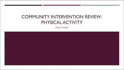 Community Intervention Review Title Page