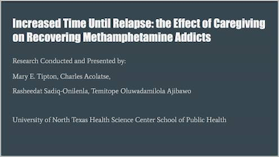 Caregiving and its Effects on Methamphetamine Relapse Title Slide